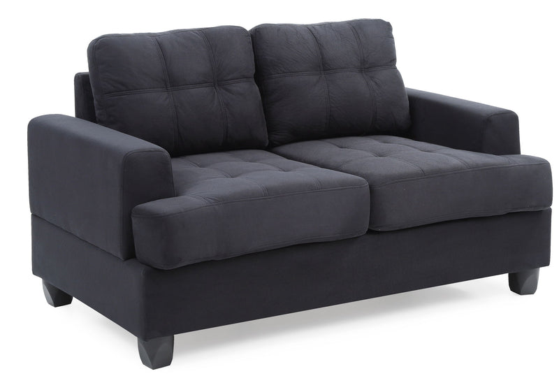 Stylish Transitional Loveseat For Two