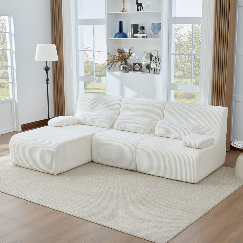 Oversized Sectional Sofa, Living Room Seating With Modular Design