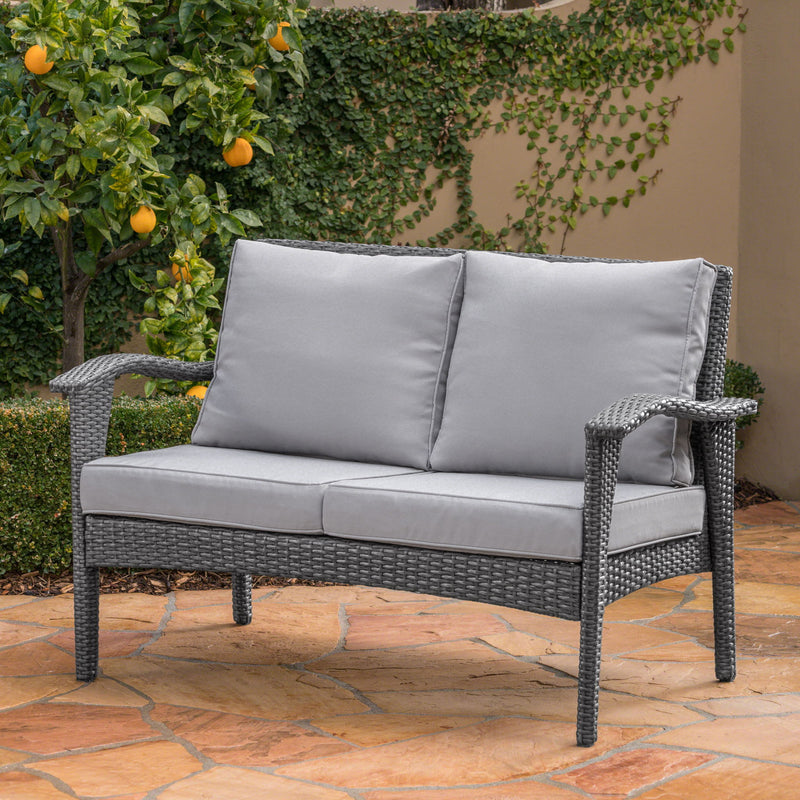 Honolulu - Loveseat - Gray / Silver