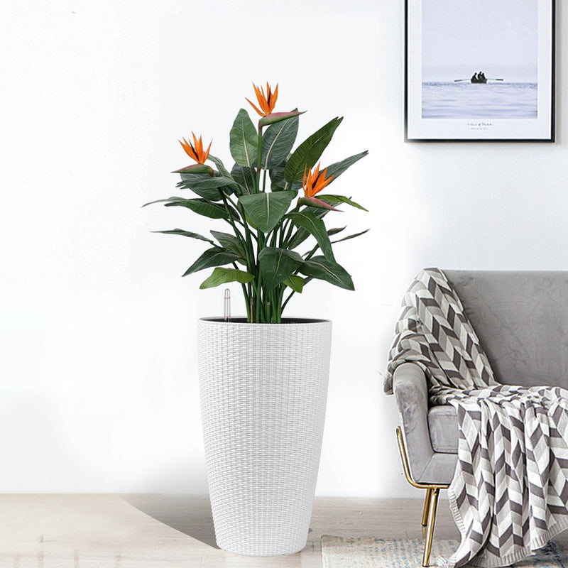 Tall Planters Set With Water Level Monitor And Auto Watering