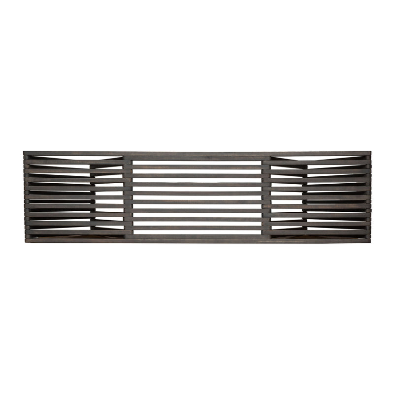 Gloaming - Outdoor Bench With Slat Design And Triangular Base