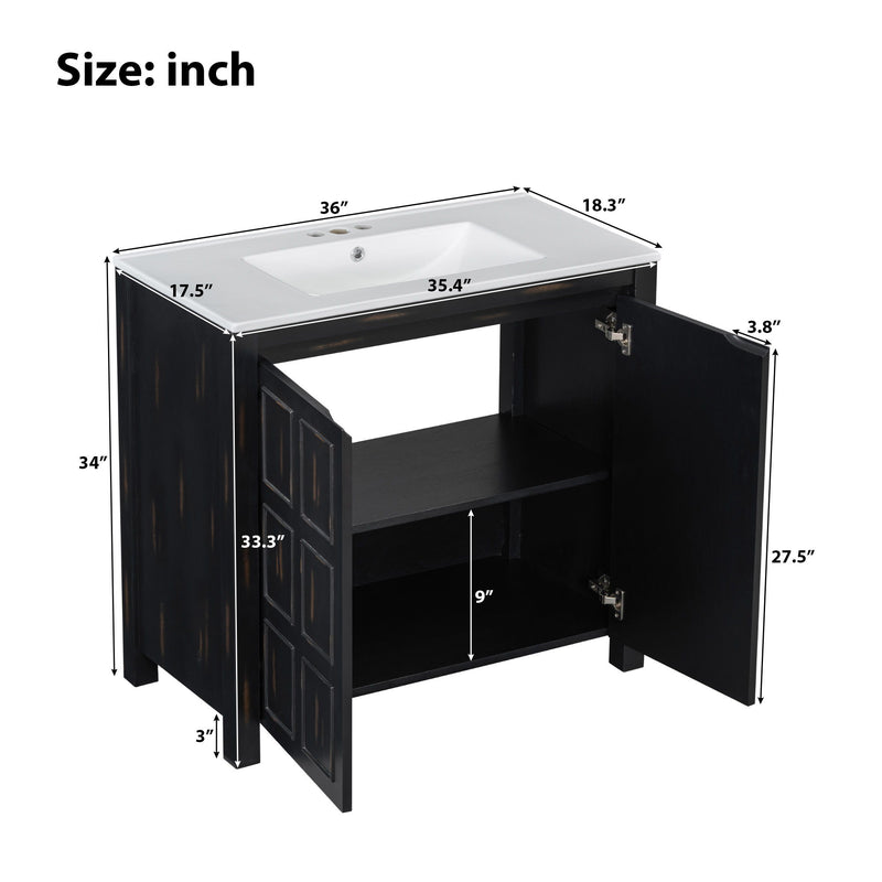 Bathroom Vanity Organizer With Sink, Combo Cabinet Set, Bathroom Storage Cabinet