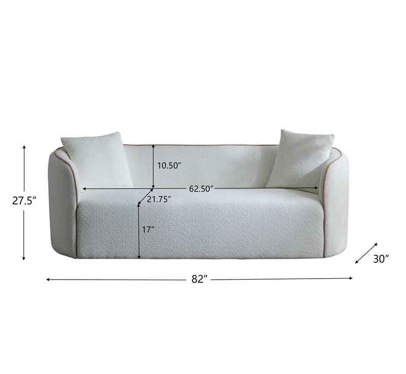 Coral - Curved Sofa, 3 Seater