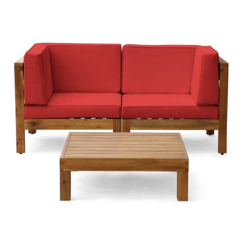 Oana - 3 Piece Love Seat Set With Coffee Table