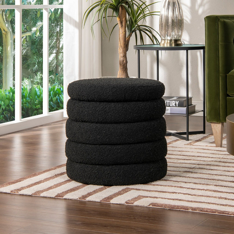 Fuji - Oversized Round Storage Ottoman