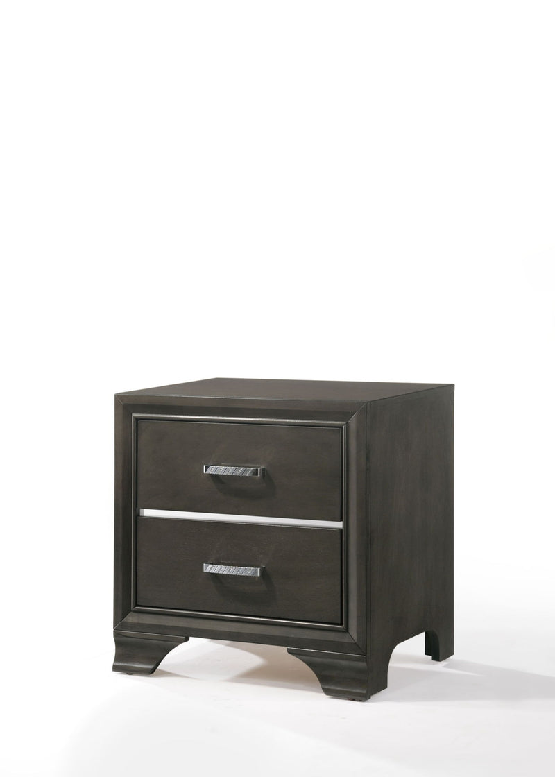 Carine II - Nightstand - Gray