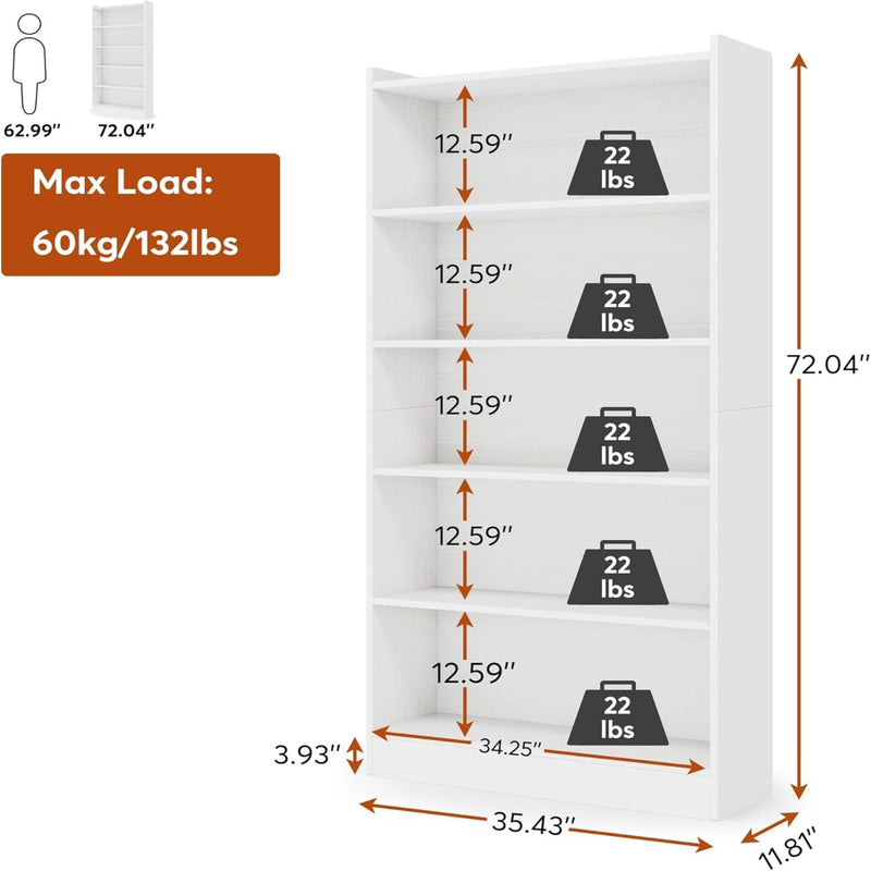 Library Bookshelf With Storage For Living Room