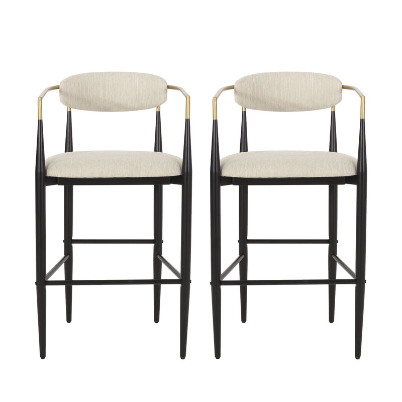 Counter Height Upholstered Barstools (Set of 2)