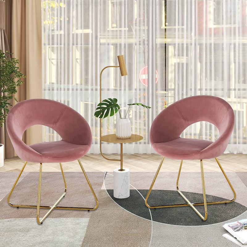Modern Accent Velvet Chair (Set of 2)