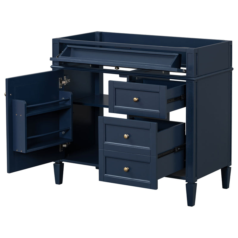 Bathroom Vanity Without Top Sink, Modern Bathroom Storage Cabinet With 2 Drawers And A Tip-Out Drawer