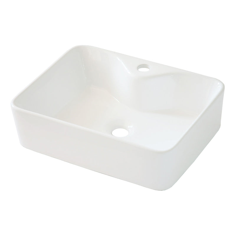 Modern Ceramic Rectangular Vessel Bathroom Sink With Sleek Design