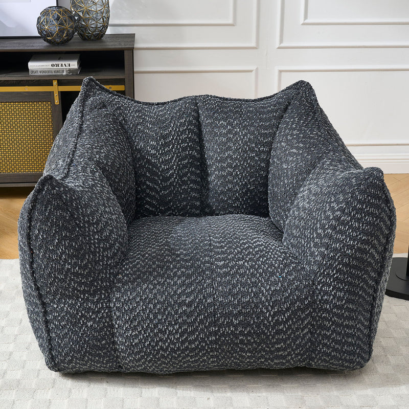 Comfortable Chenille Sofa Chairs With Highly Resilient Foam For Living Rooms And Bedrooms