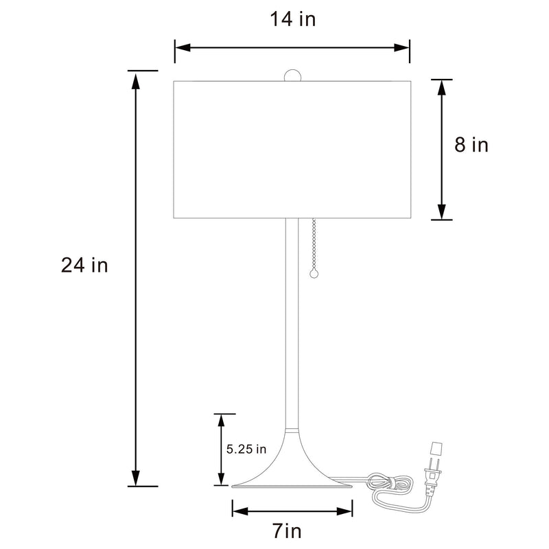 Bellflower - Drum Shade Lamp