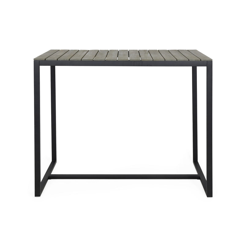 Ernesto - Outdoor Industrial Acacia Wood Bar Table