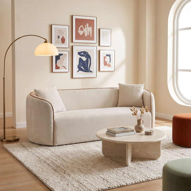 Coral - Curved Sofa, 3 Seater