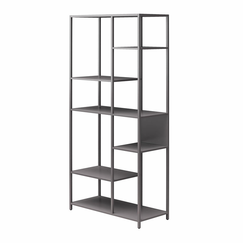 Mission District - Bookcase Room Divider With 6 Shelves - Gray