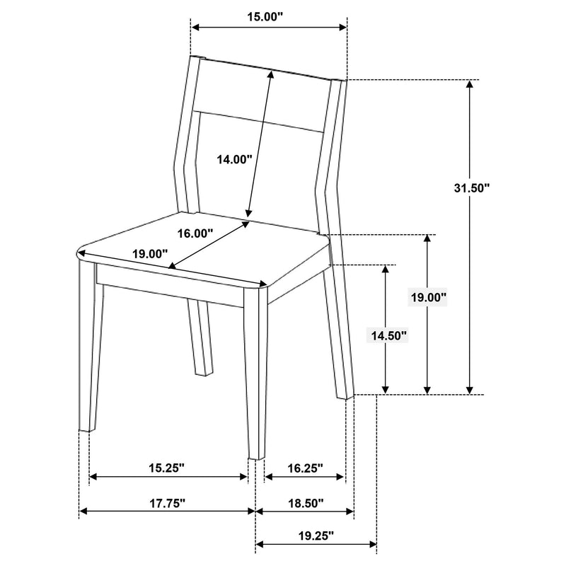 Warren - Dining Chair (Set of 2) - Dark Brown