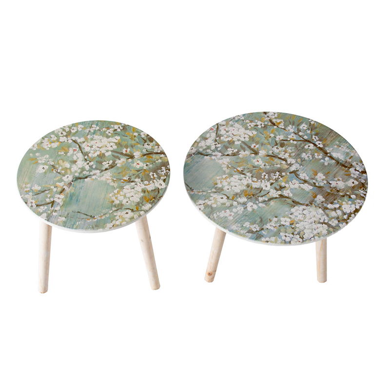 Nature-Inspired Side Tables (Set of 2)