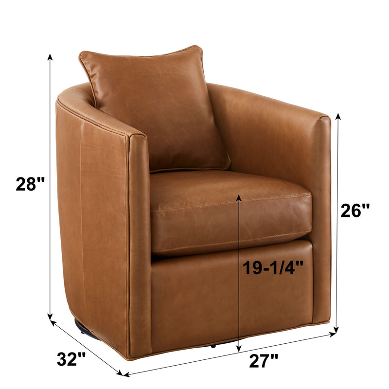 Jasmine - Swivel Accent Chair - Brown