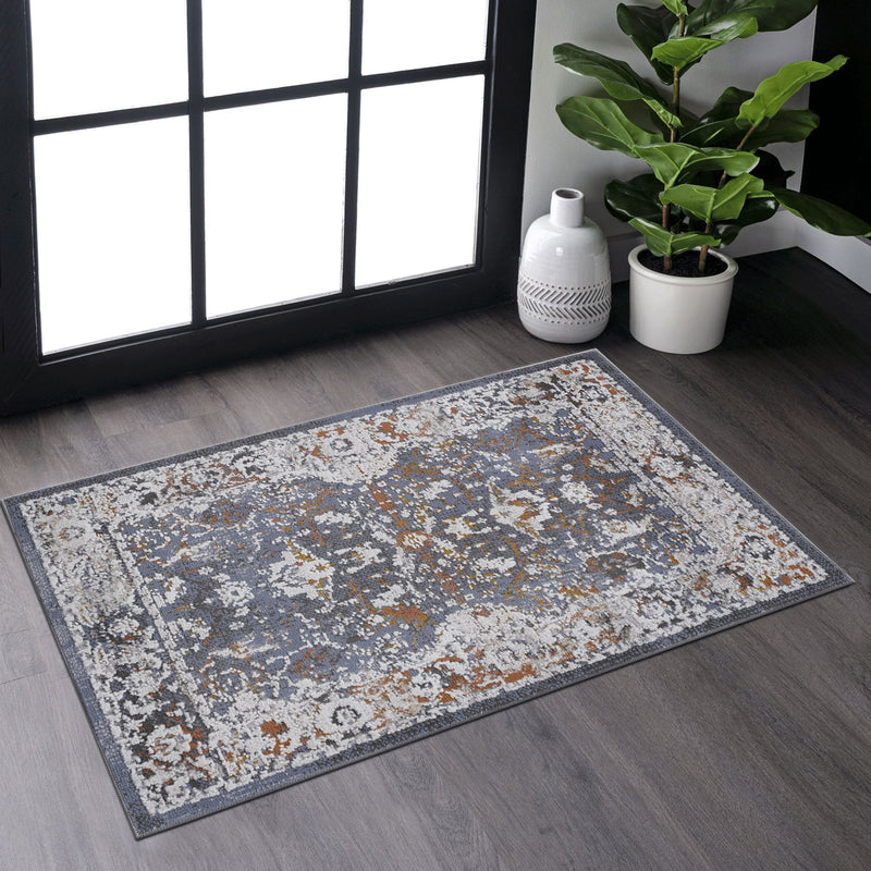 Payas - 2' X 3' Traditional Area Rug - Blue
