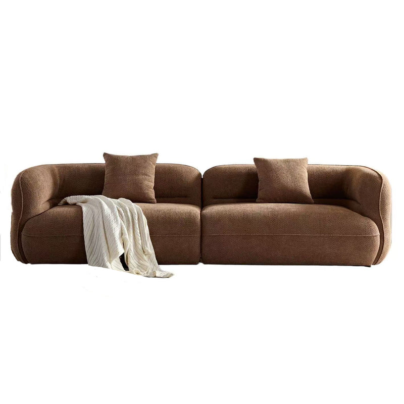 Sectional Sofa With Durable Fabric, Solid Wood Frame, And High Density Sponge Fill