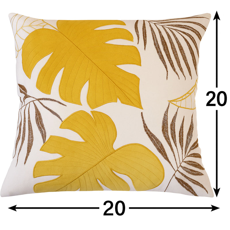 Autumn Vibes Leaf Accent Pillow