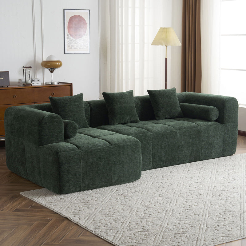 Sectional Free Combined Sofa With 2 Side Pockets