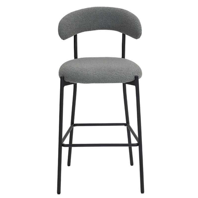 Counter Height Bar Stools With Powder Coating Base And Footrest