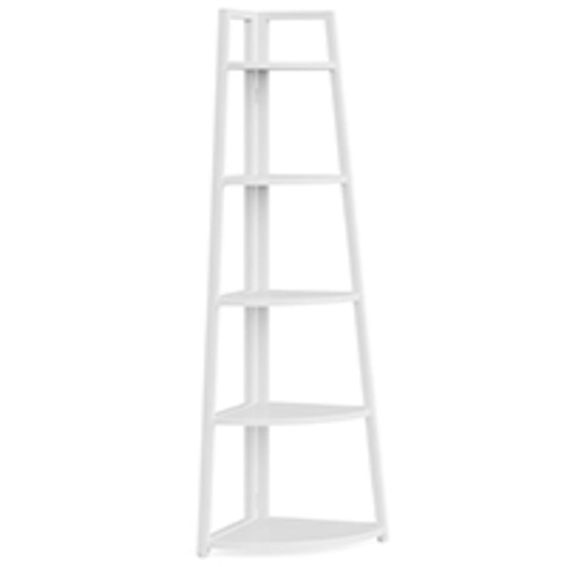 Tall 5 Tier Corner Bookshelf For Living Room