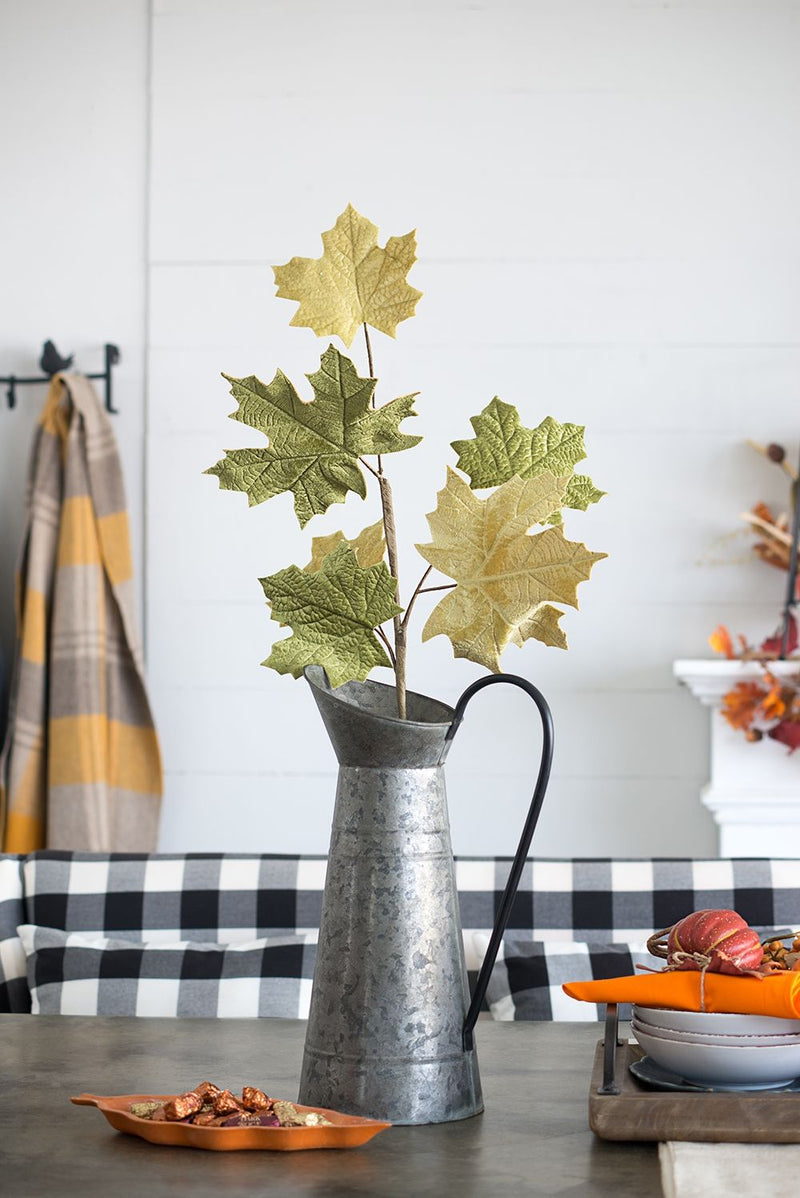 Paper Maple Leaf Spray, Botanicals Decor For Harvest Festival Fall Festival & Thanksgiving Table Decorations