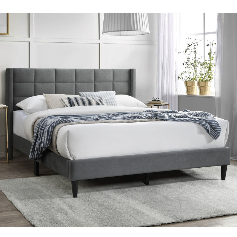 Bed Upholstered Box Design Headboard