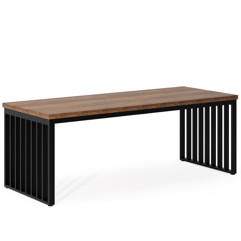 Double Computer Desk For 2 Person, Extra Long Workstation