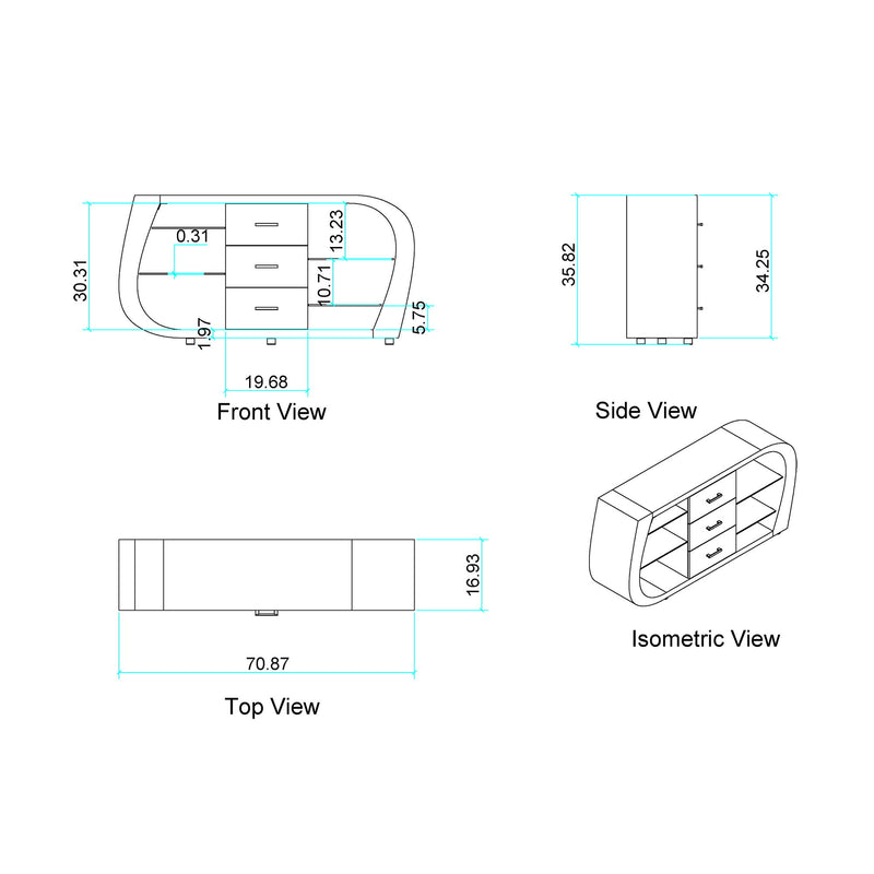 Tony - Buffet - Brown