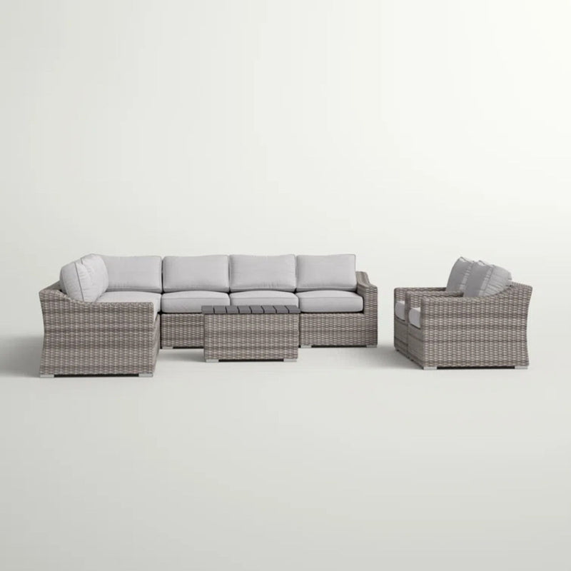 Stylish Sofa Seating Group With Cushions Perfect For Outdoor Gatherings